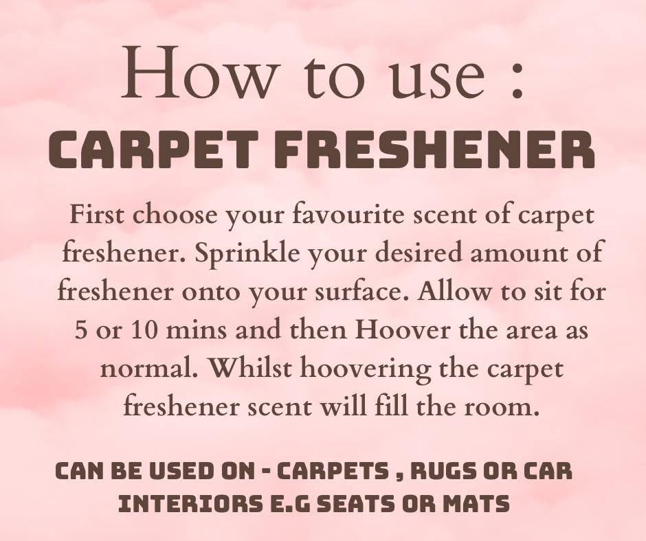 Carpet freshener 🧹
