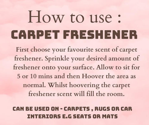 Carpet freshener 🧹